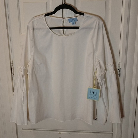 Cece Nouveau Chic Bell Sleeve Blouse - Picture 1 of 10